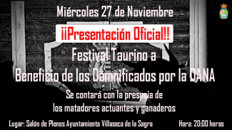 Presentación Oficial del Festival Taurino Benéfico en Villaseca de la Sagra